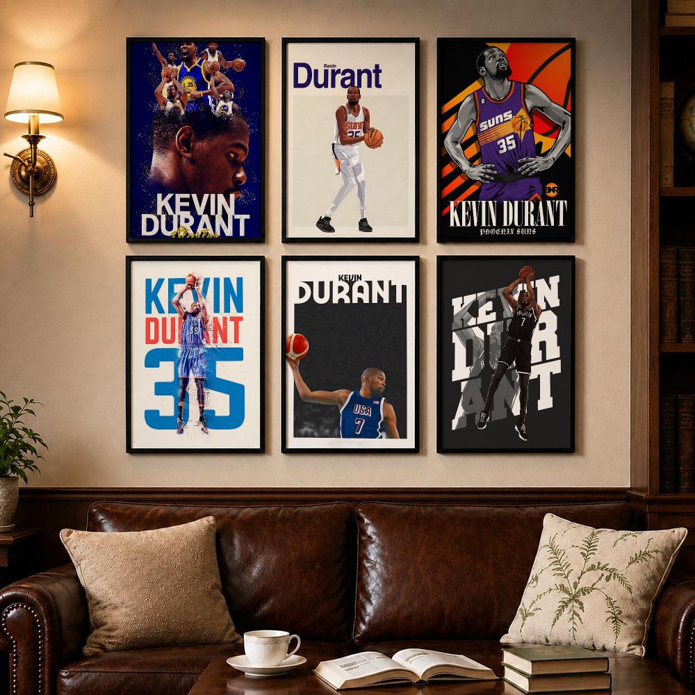 Smart Home Poster - スマートスポーツ K-ケビン・デュラントS ポスター 自己粘着アートポスター デコラシオン絵画 ウォールアート