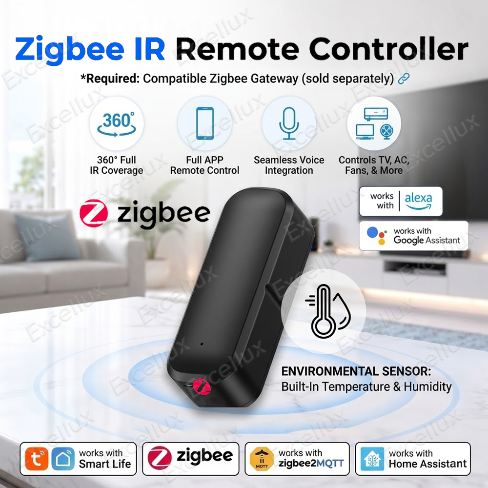 Smart Ir Remote Controller - Zigbee ワイヤレス IR リモコン温度湿度センサー赤外線テレビ/AC リモコンスマートオートメーション Z2MQTT