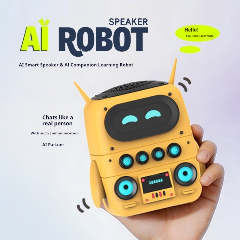 Smart Home Ai - AIスマートロボットスピーカーAI大型モデルチャットロボット知能学習コンパニオンポータブルワイヤレススピーカー家庭学習用