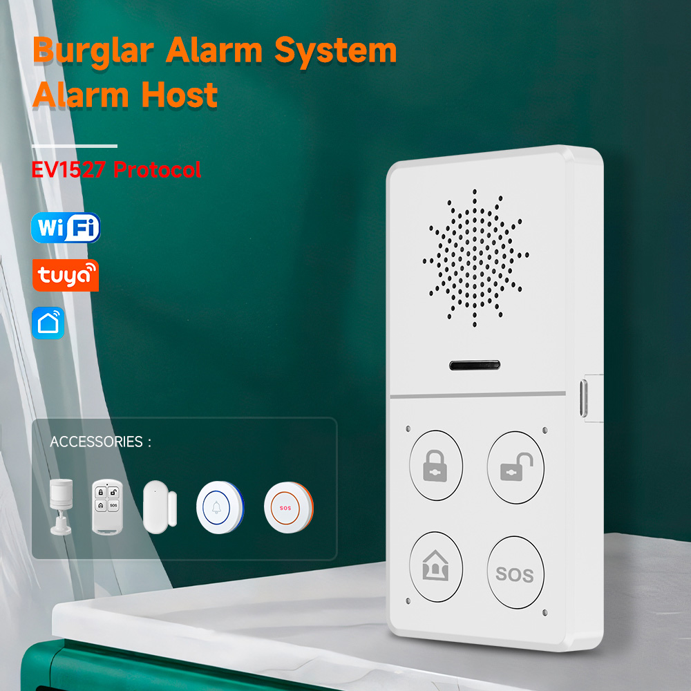 Smart Home Ecosystems - Tuya-ワイヤレスホームアラームシステム,防犯,スマートライフアプリによる制御,保護キット,Wi-Fi, 433m,セキュリティ,保護