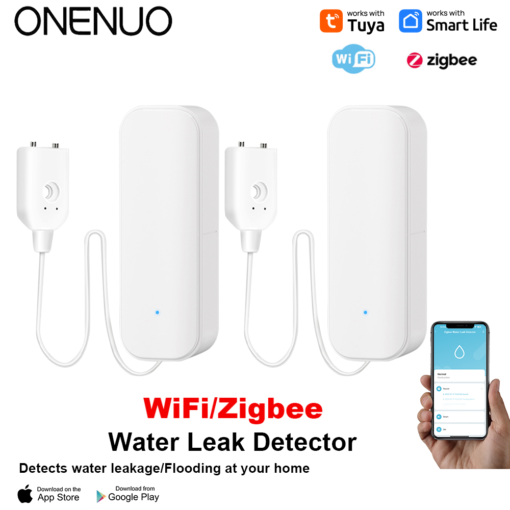 Smart Home Ecosystems - WiFi/Zigbee 水センサー Tuya 漏水警報洪水漏水検知器スマートホームライフアプリ水警報オーバーフロー警報セキュリティシステム