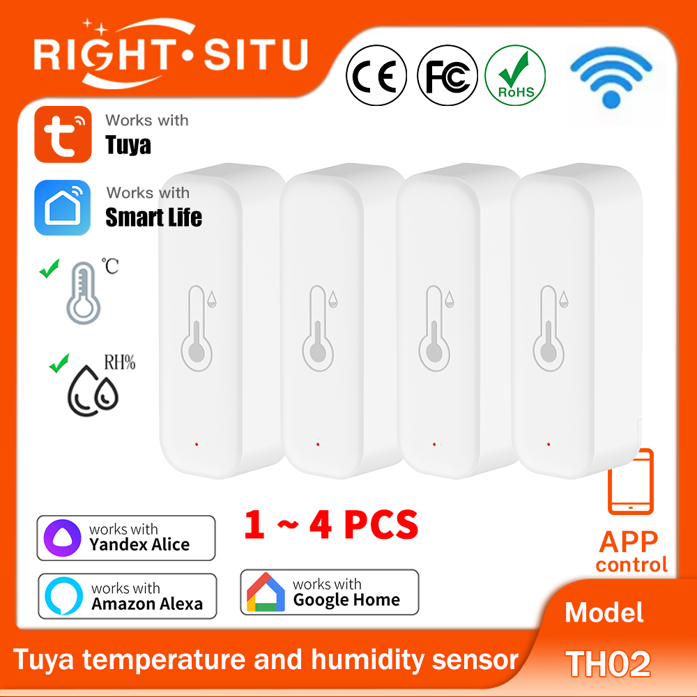 Smart Ir Remote Controller - 1~4 個 Tuya WiFi 温度湿度センサー APP
