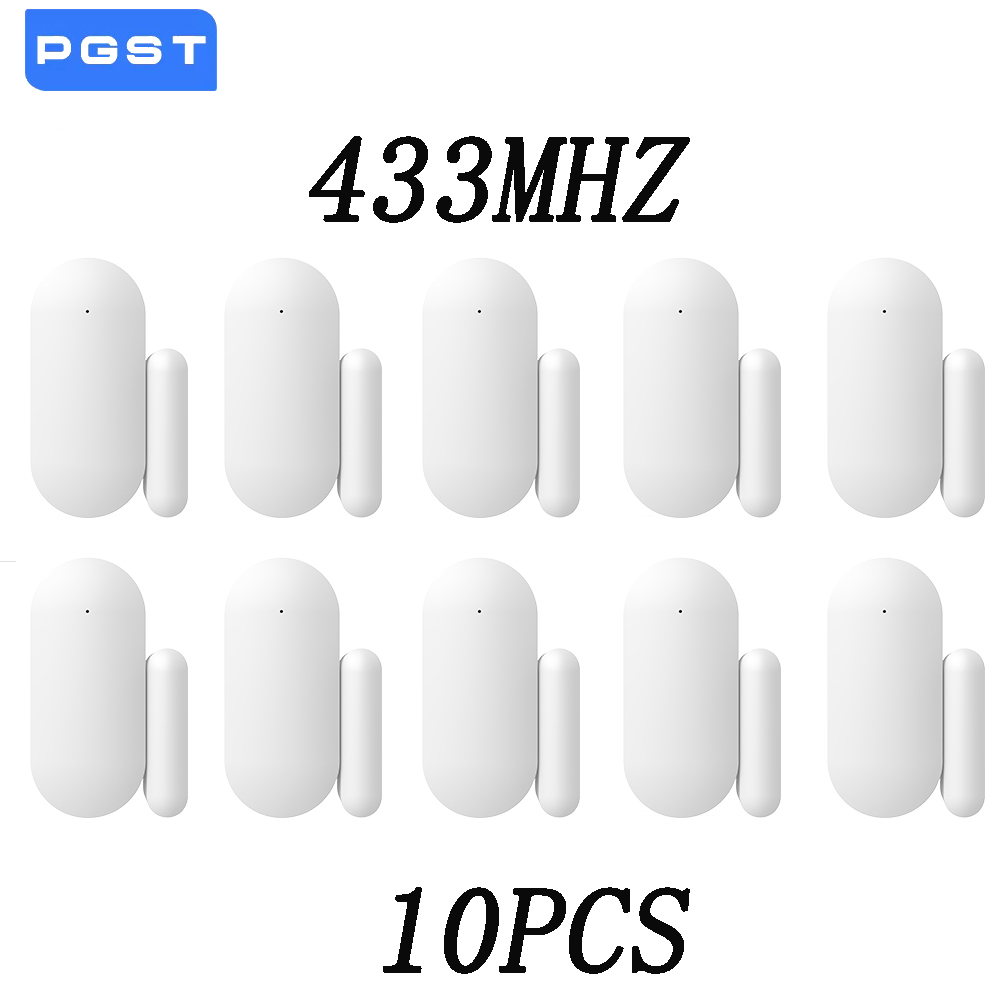 Wireless Door Sensor - 10 個 433MHz ワイヤレスドアセンサースマートアラームセキュリティシステムアラート窓ドアアラームホストに接続 PG-103/105/107/108/109