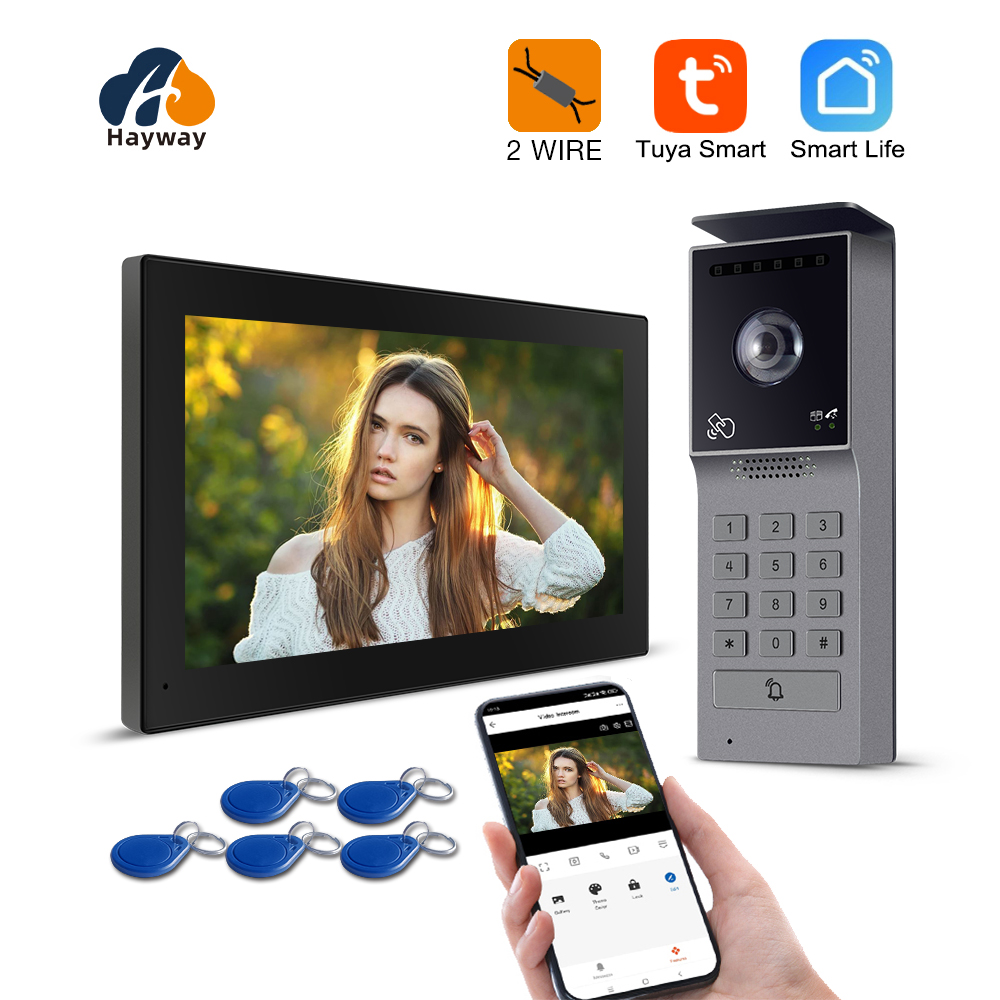 Smart Home Video Doorbell Enhanced Security With Smart Doorbell - Tuya Wifi スマートホームビデオドアホン ビデオインターホン 1080P タッチモニター