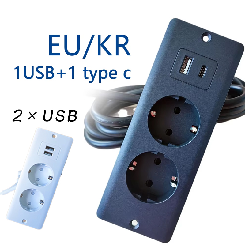 Smart Home Pc - EU KR テーブル埋め込みソケット 2 コンセント USB
