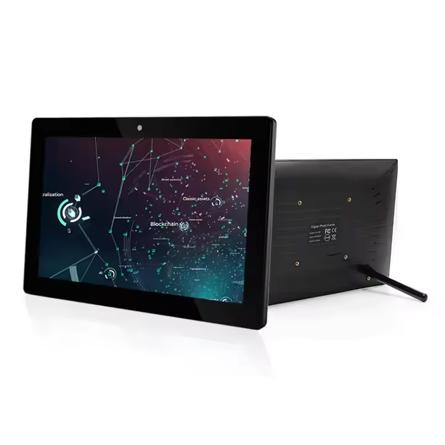 Smart Home X10 - 壁掛け式10.1インチAndroid 14搭載商用タブレット。静電容量式タッチスクリーン、PoE対応監視カメラを搭載し、スマートホームやデスクトップ環境に最適。