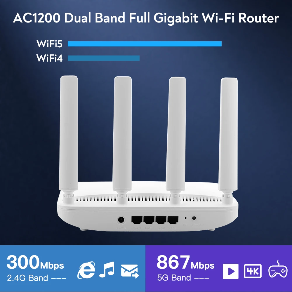 AC1200 Wi-Fiルーター、デュアルバンド（2.4GH - Smart Home X10 のレビューと価格