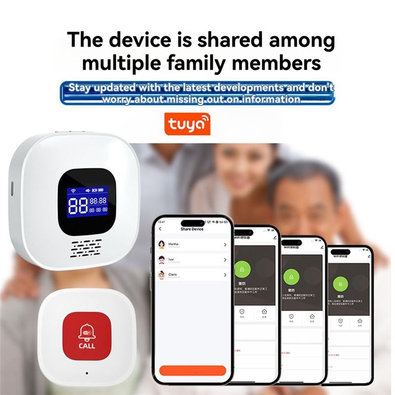 TuyaスマートWiFi緊急SOSアラートシステム、高齢者介 - Smart Elderly Home のレビューと価格