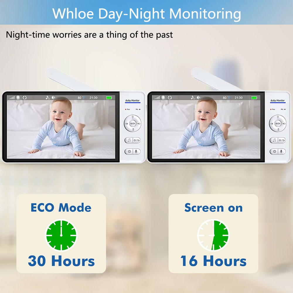 7.0 インチスクリーンベビーモニター 5000mAh バッ - Smart Home Video Doorphone Ezviz のレビューと価格