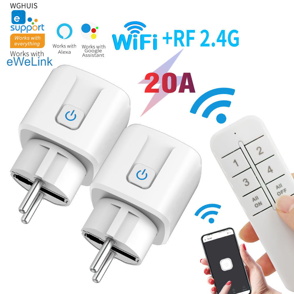 EWeLink 20A WiFiスマートソケット ワイヤレス - Smart Ir Remote Controller のレビューと価格