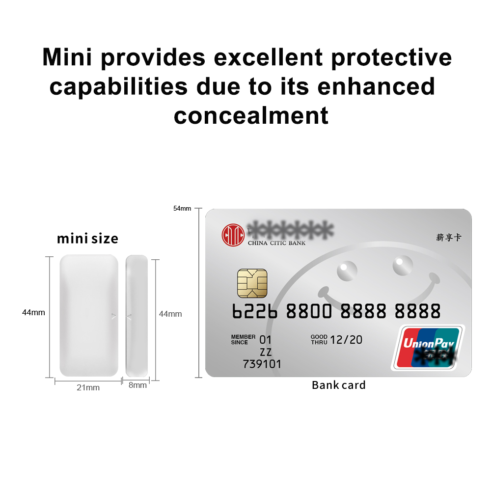 Tuya Zigbee ワイヤレスドア窓センサーミニスマート - Smart Home Ecosystems のレビューと価格
