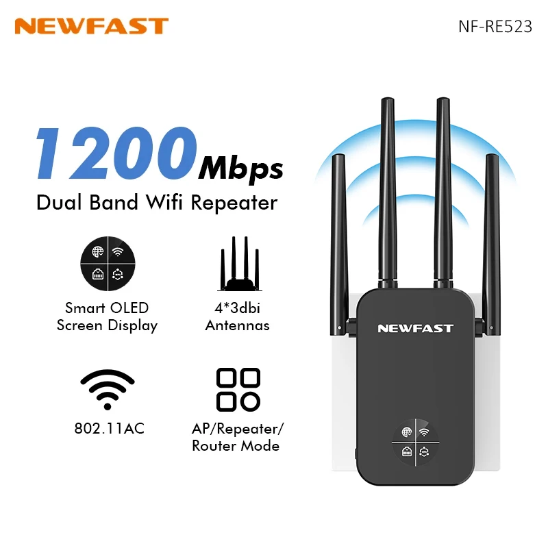 NEWFAST 1200Mbps WiFiリピータールーター - Smart Home X10 のレビューと価格