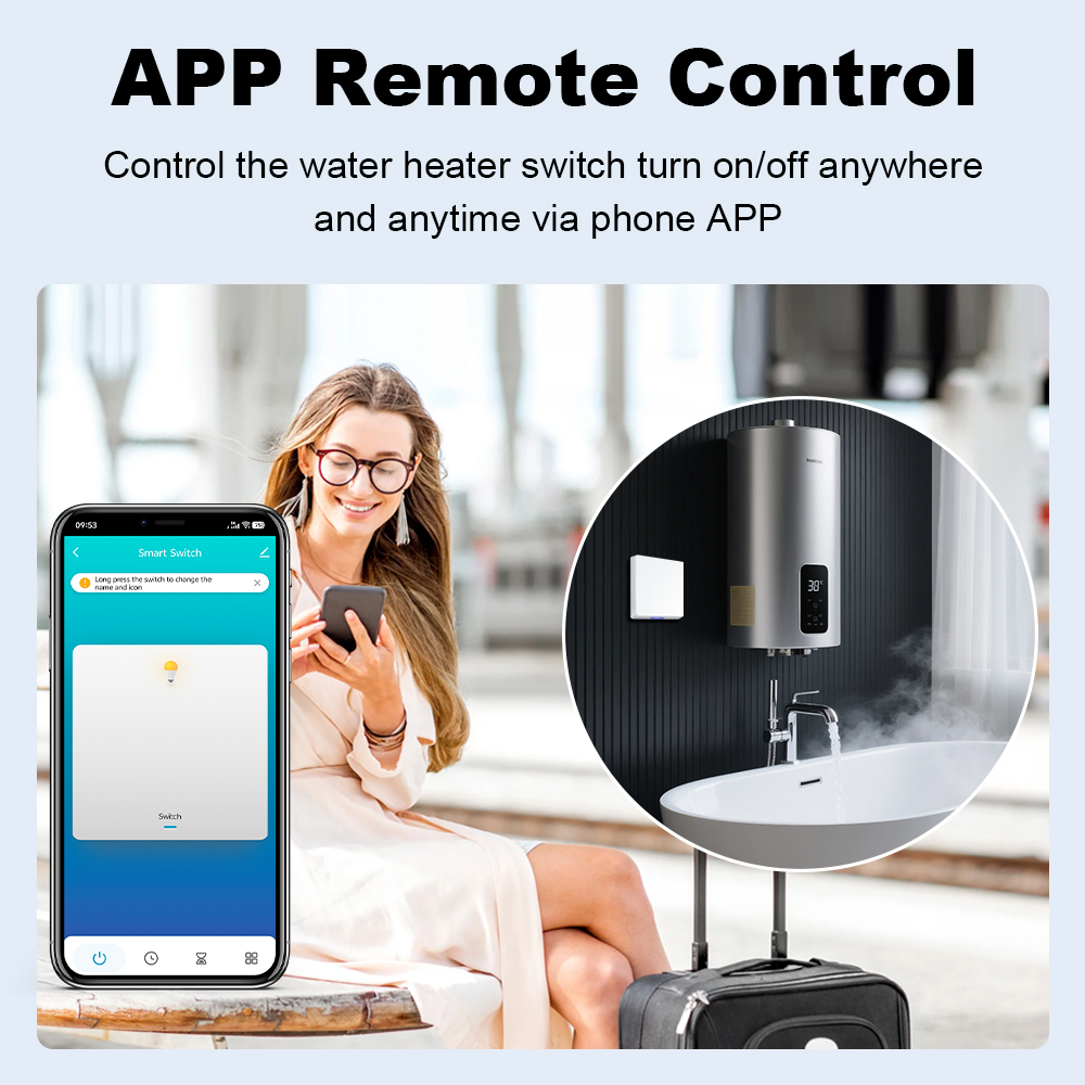MANHOT スマート Wifi EU 温水器ボイラースイッ - Tuya Smart Switch のレビューと価格