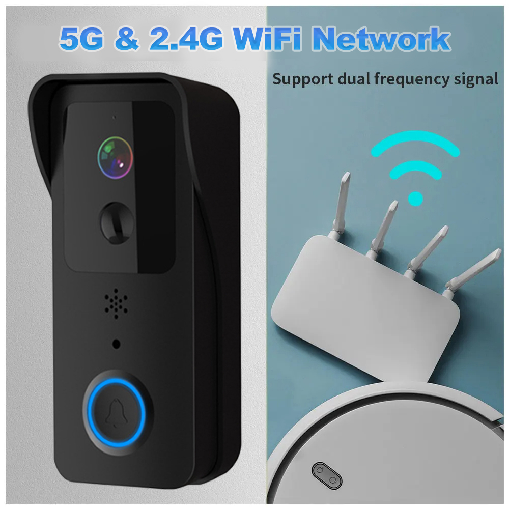 1080P HD WiFi ドアベルカメラ ナイトビジョン付 - Smart Home Video Doorbell Enhanced Security With Smart Doorbell のレビューと価格