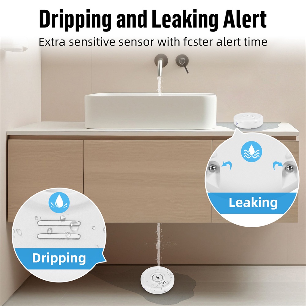 スマート漏水検知器,水位センサー,家庭用警報システム,Tuy - Smart Home Ecosystems のレビューと価格