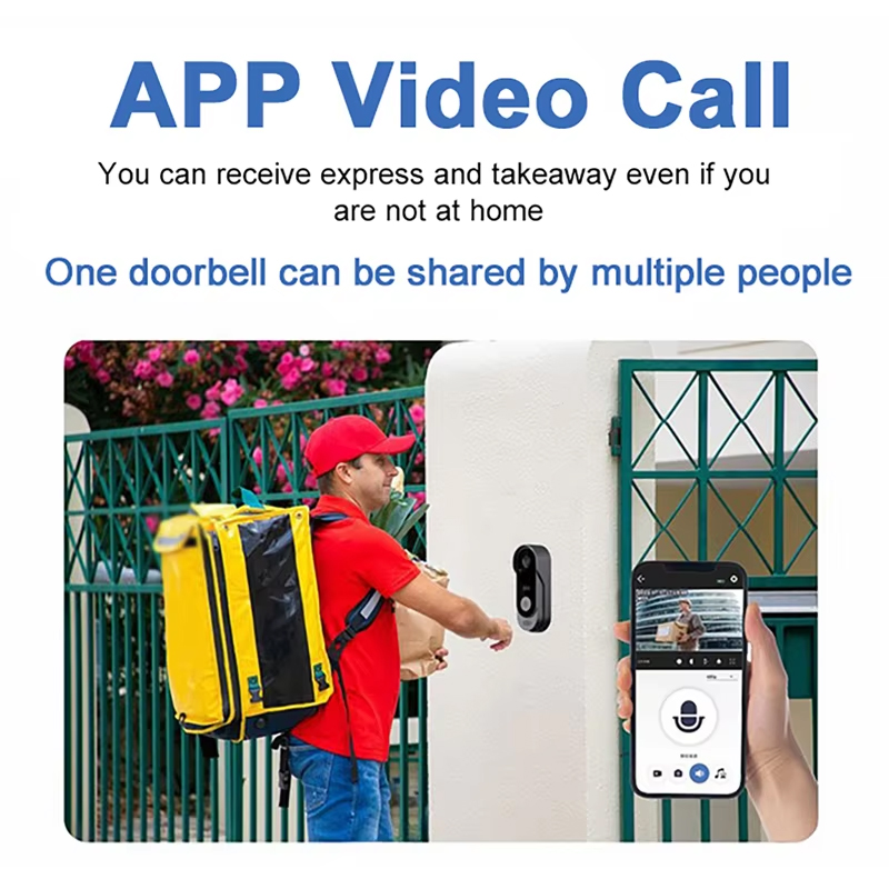 Tuya ドアベルカメラワイヤレスバンドルドアベルスマートホ - Smart Home Video Doorbell Enhanced Security With Smart Doorbell のレビューと価格