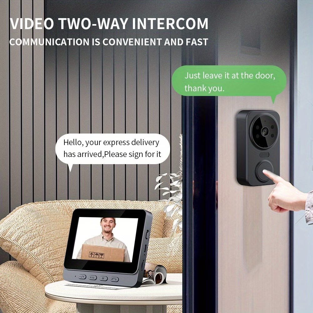 4.3インチIPS液晶ディスプレイ搭載、2.4GHzワイヤレ - Smart Home Video Doorphone Ezviz のレビューと価格