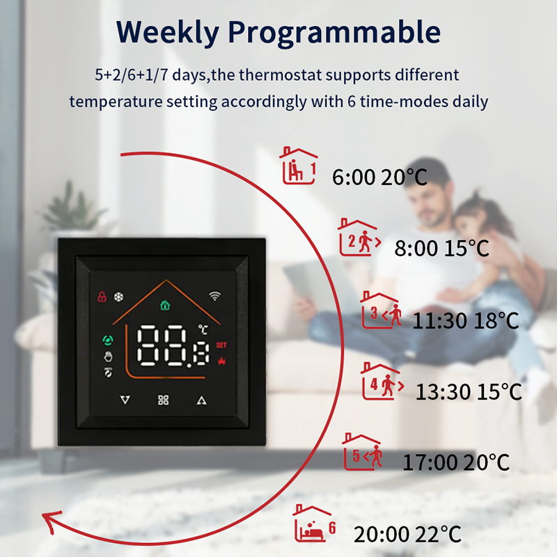 スマートWiFiサーモスタットはTuya Smart Lif - Smart Home Ecosystems のレビューと価格