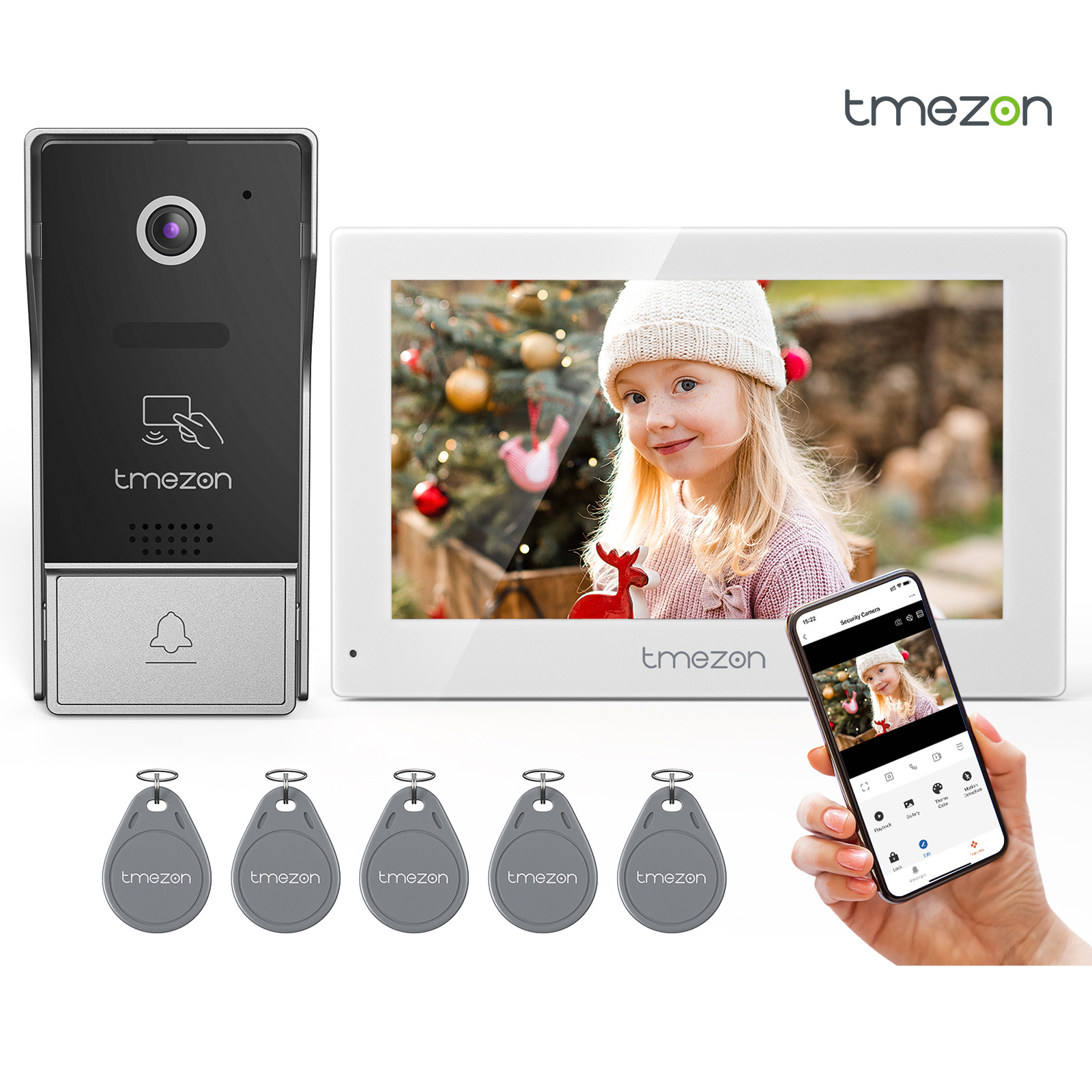 7インチTuyaアプリ対応1080PワイヤレスWifiスマー - Smart Home Video Doorphone Ezviz のレビューと価格