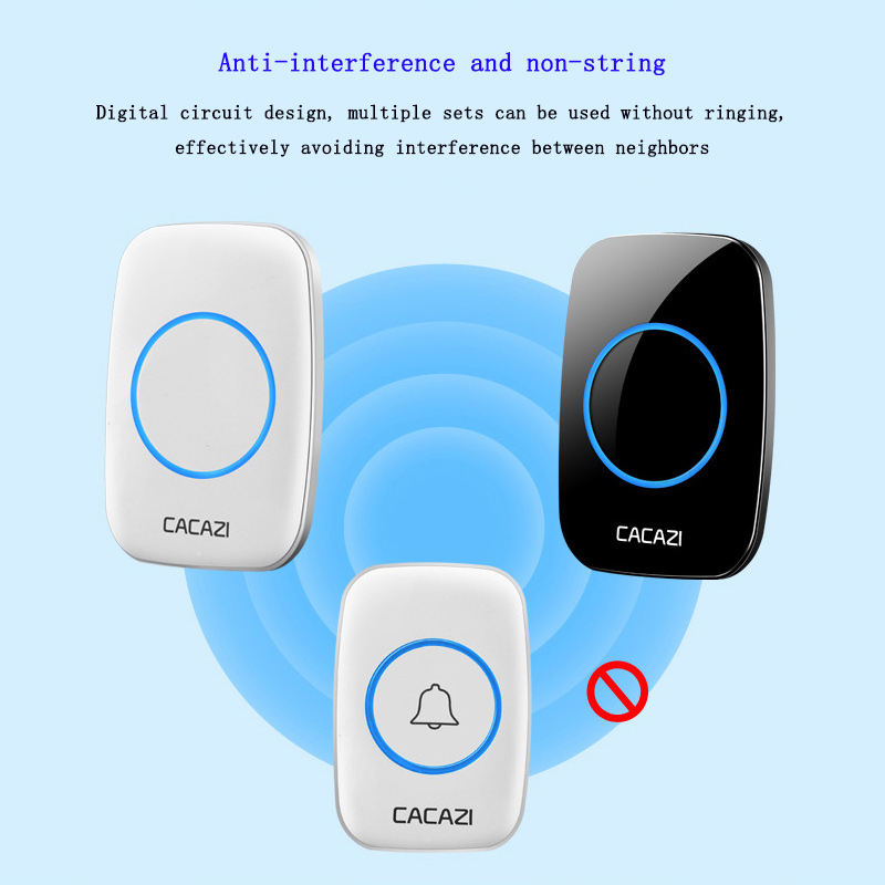 A06 DC デジタル音楽ドアベルホームワイヤレスドアベル防 - Smart Elderly Home のレビューと価格