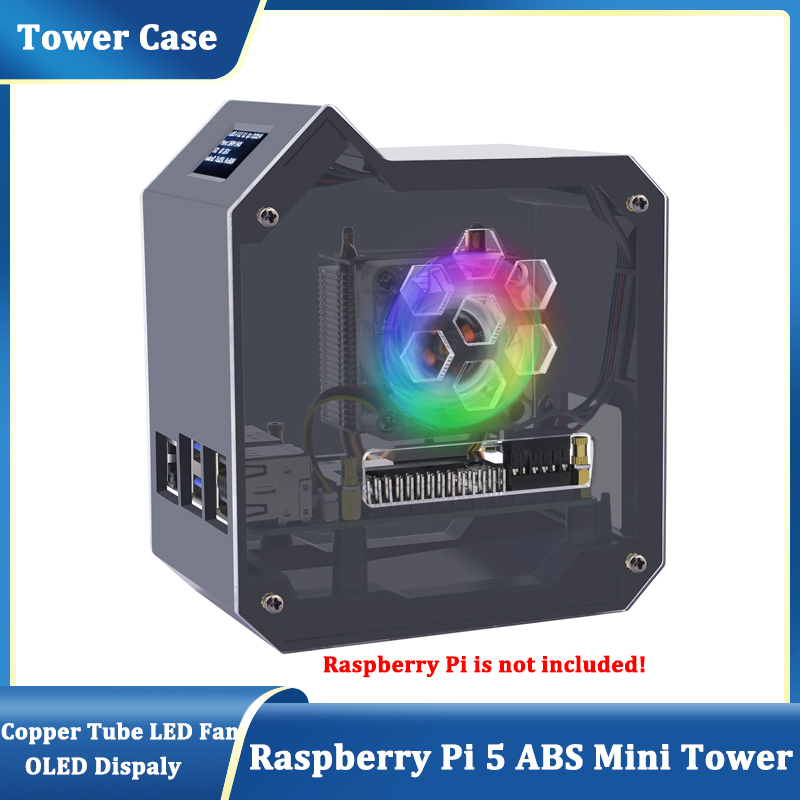 GeeekPi Raspberry Pi 5 ABSミニタワ - Smart Home Pc のレビューと価格