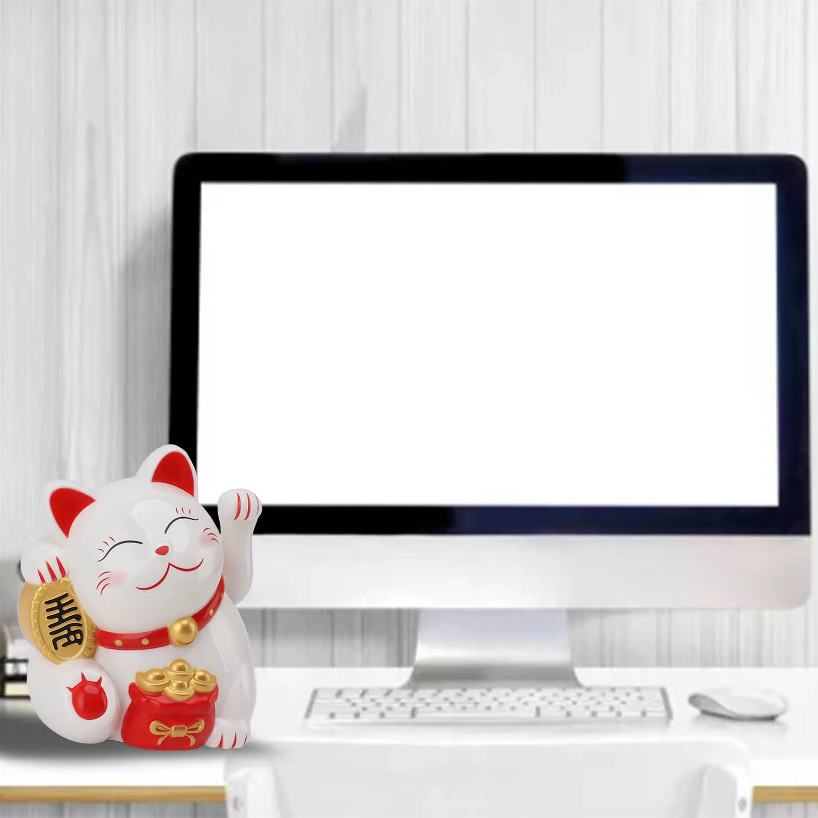 5.5インチ電動ウェーブアームフォーチュンキャット装飾かわい - Smart Home Pc のレビューと価格