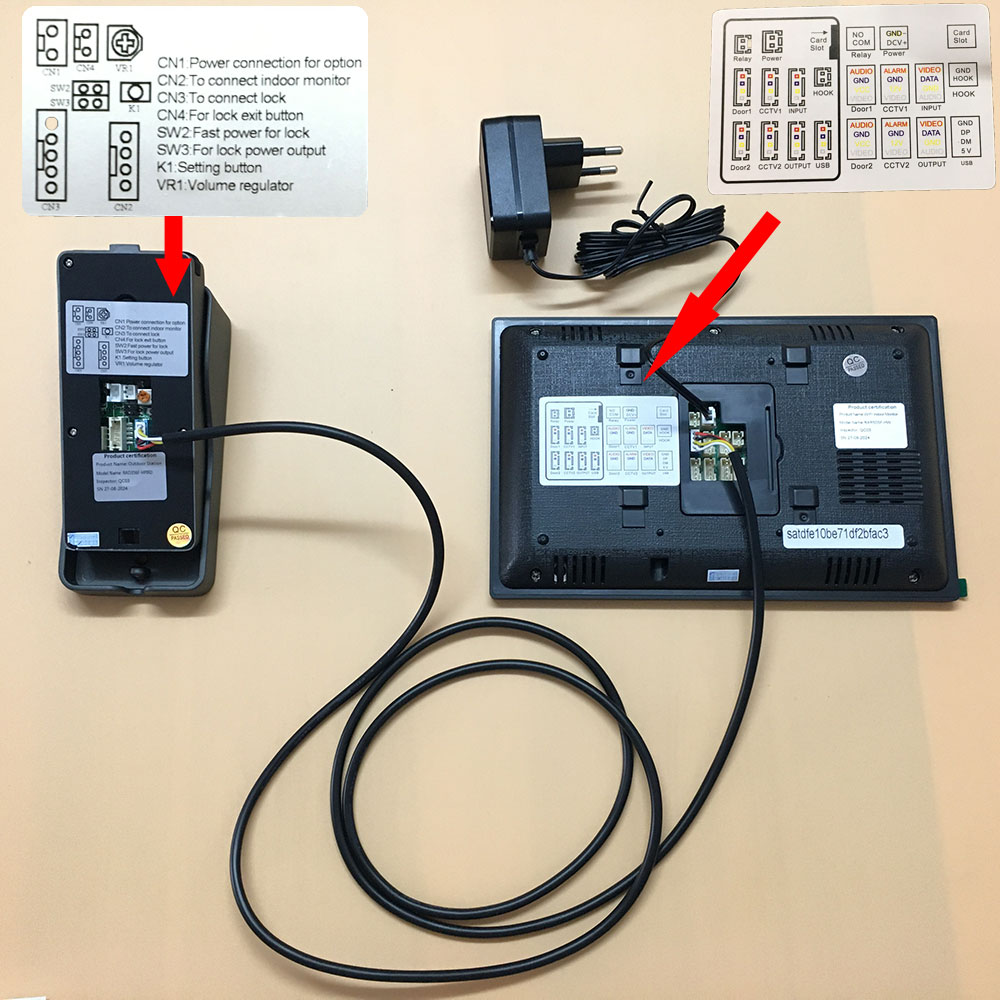 Tuya-アクセス制御システム用インターホンキット,1080 - Smart Home Video Doorphone Ezviz のレビューと価格