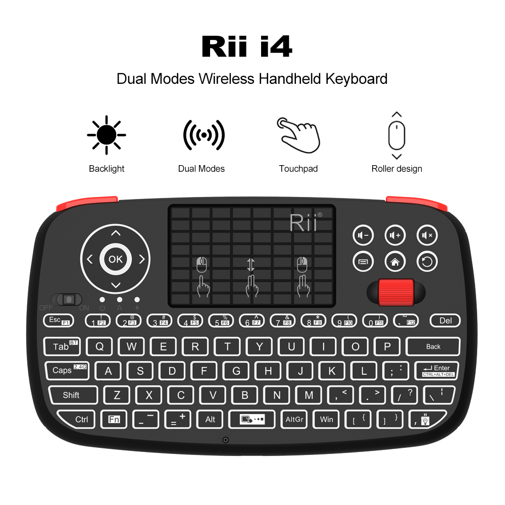 Rii I4 Mini BT ワイヤレスキーボード タッチパ - Smart Home Keyboard のレビューと価格
